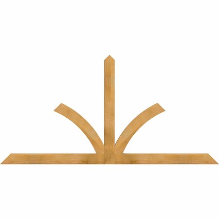 Ekena Millwork Richland Rough Sawn Timber Gable Bracket, Western Red Cedar, 84"W x 42"H x 2"D x 4"F, 12/12 Pitch GBW084X42X0204RIC00RWR